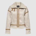 Giubbotto Only onlylva bonded high neck jacket otw Beige - Foto 1