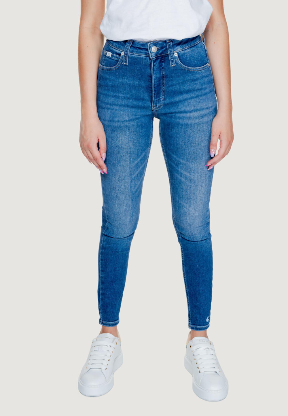 Jeans skinny Calvin Klein Jeans high rise super Denim - Foto 5