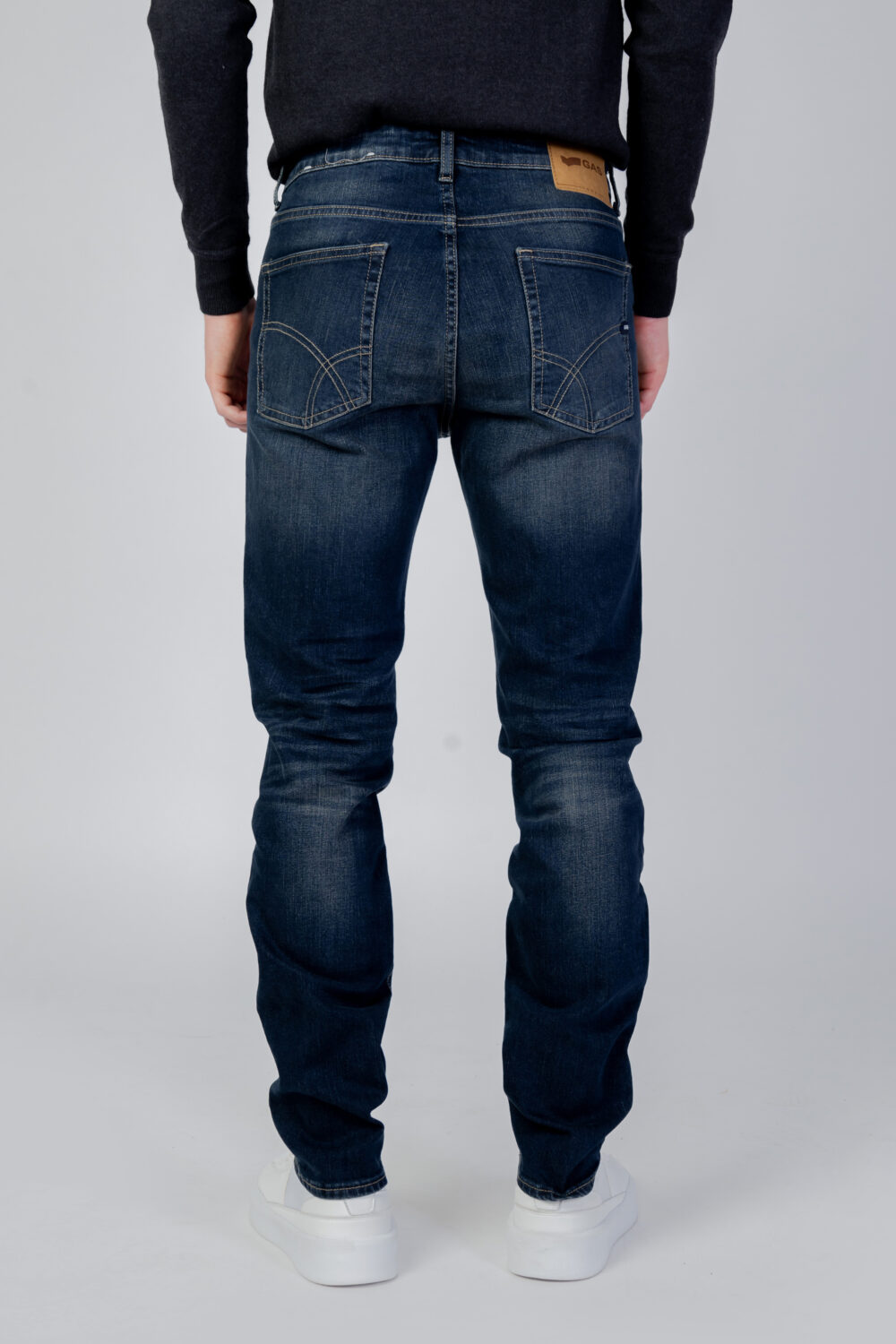 Jeans slim GAS albert simple rev Blue Denim Scuro - Foto 3