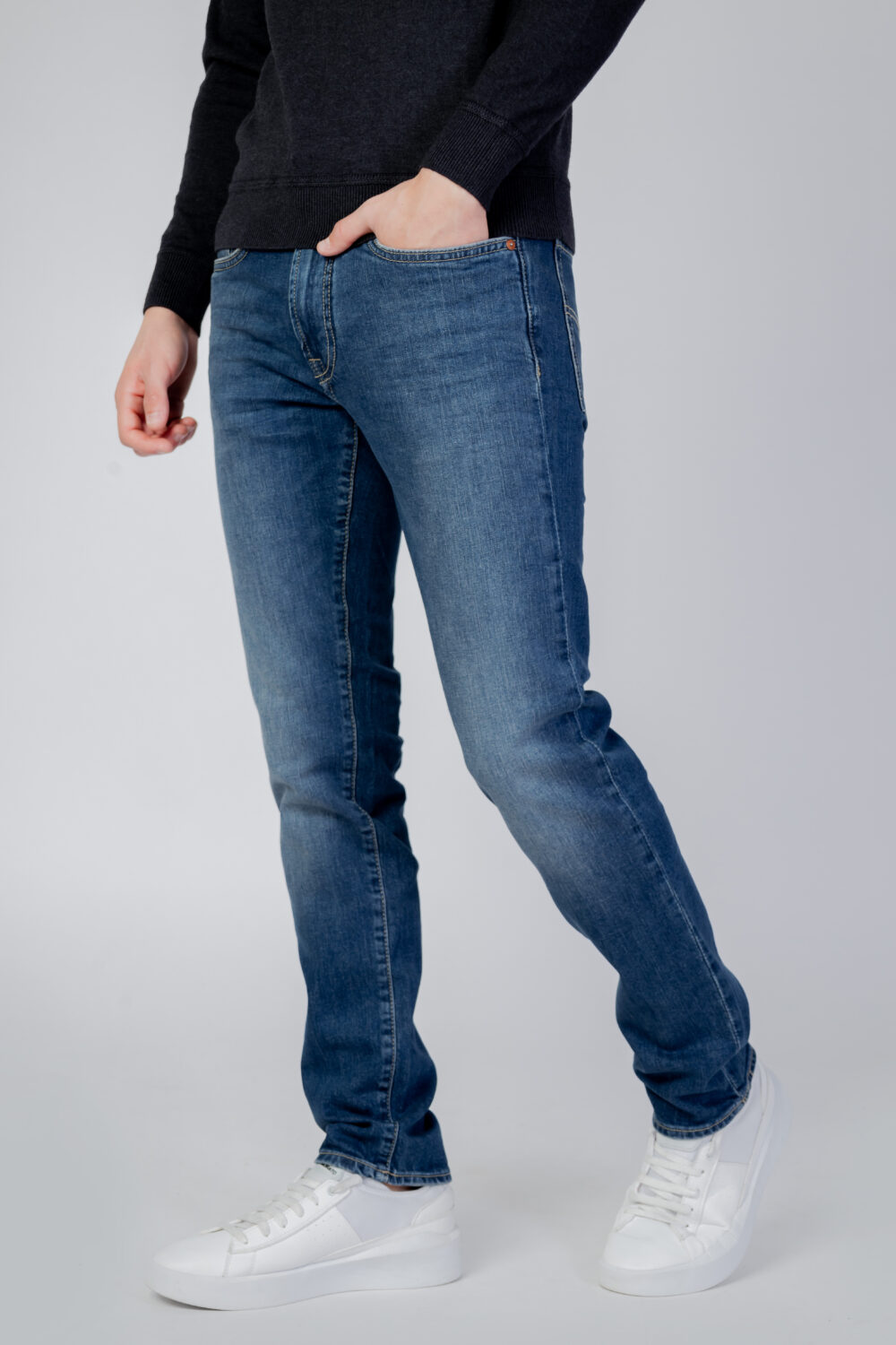 Jeans slim GAS albert simple rev Denim scuro - Foto 1