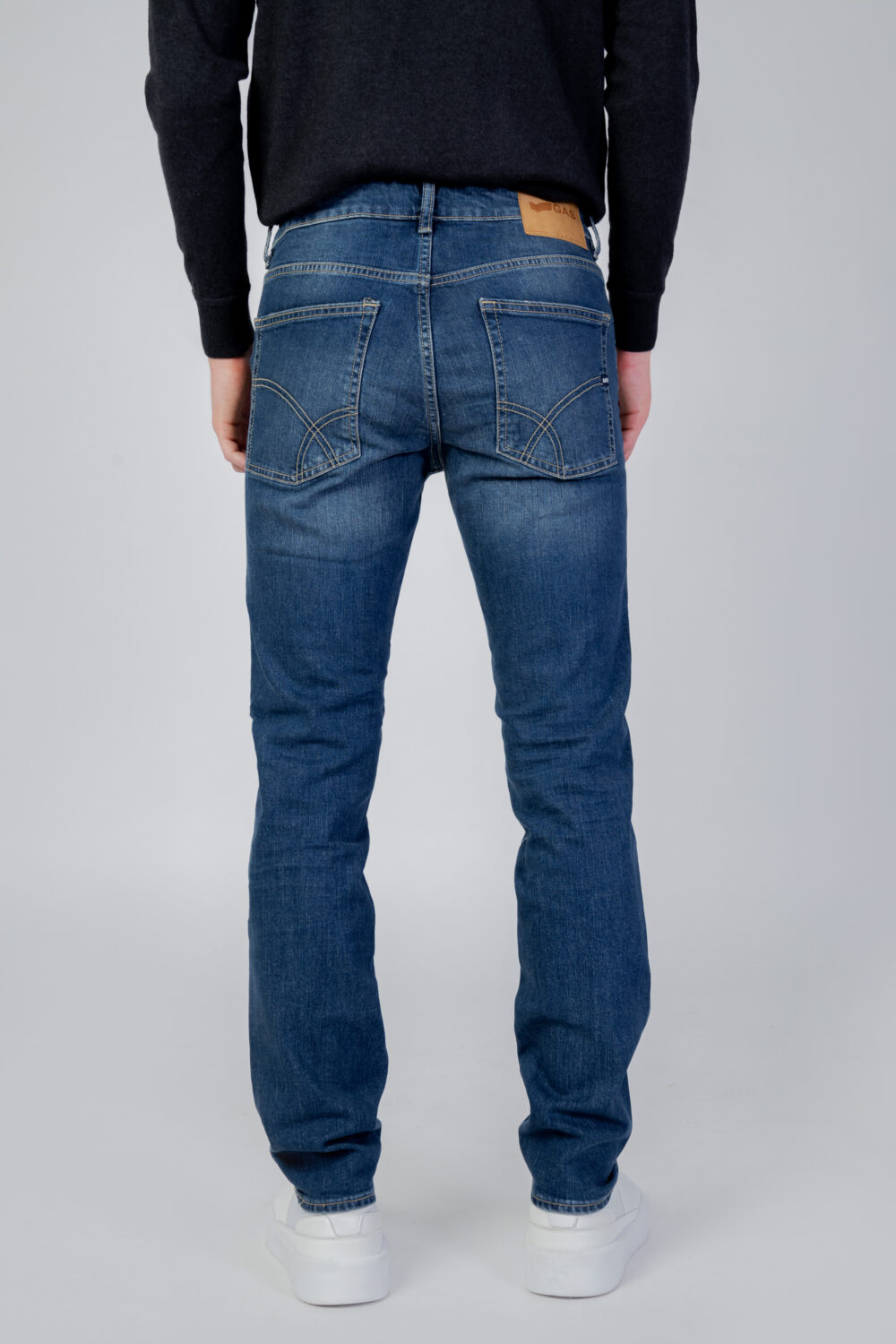 Jeans slim GAS albert simple rev Denim scuro - Foto 3