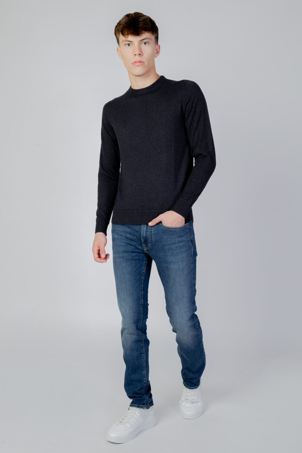 Jeans slim GAS albert simple rev Denim scuro - Foto 5