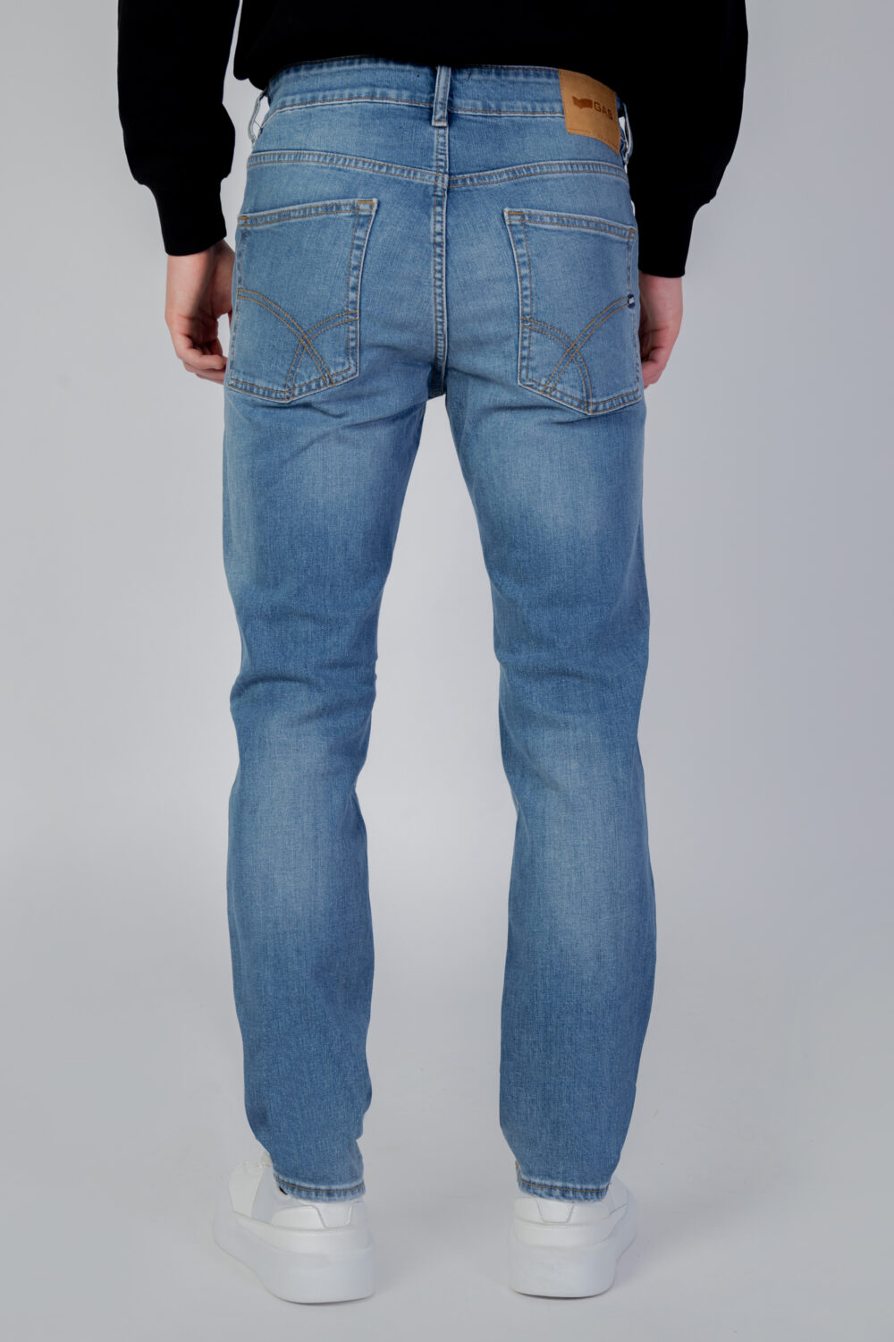 Jeans slim GAS albert simple rev Denim chiaro - Foto 3