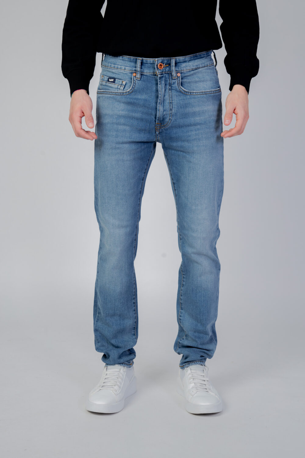 Jeans slim GAS albert simple rev Denim chiaro - Foto 5