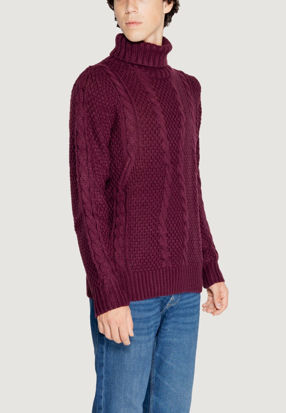 Maglione Gianni Lupo Bordeaux - Foto 4