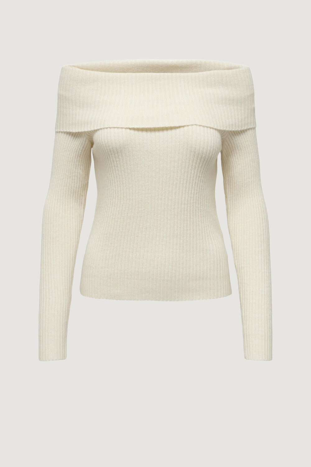 Maglione Only onlkatia ls off shoulder knt Panna - Foto 5