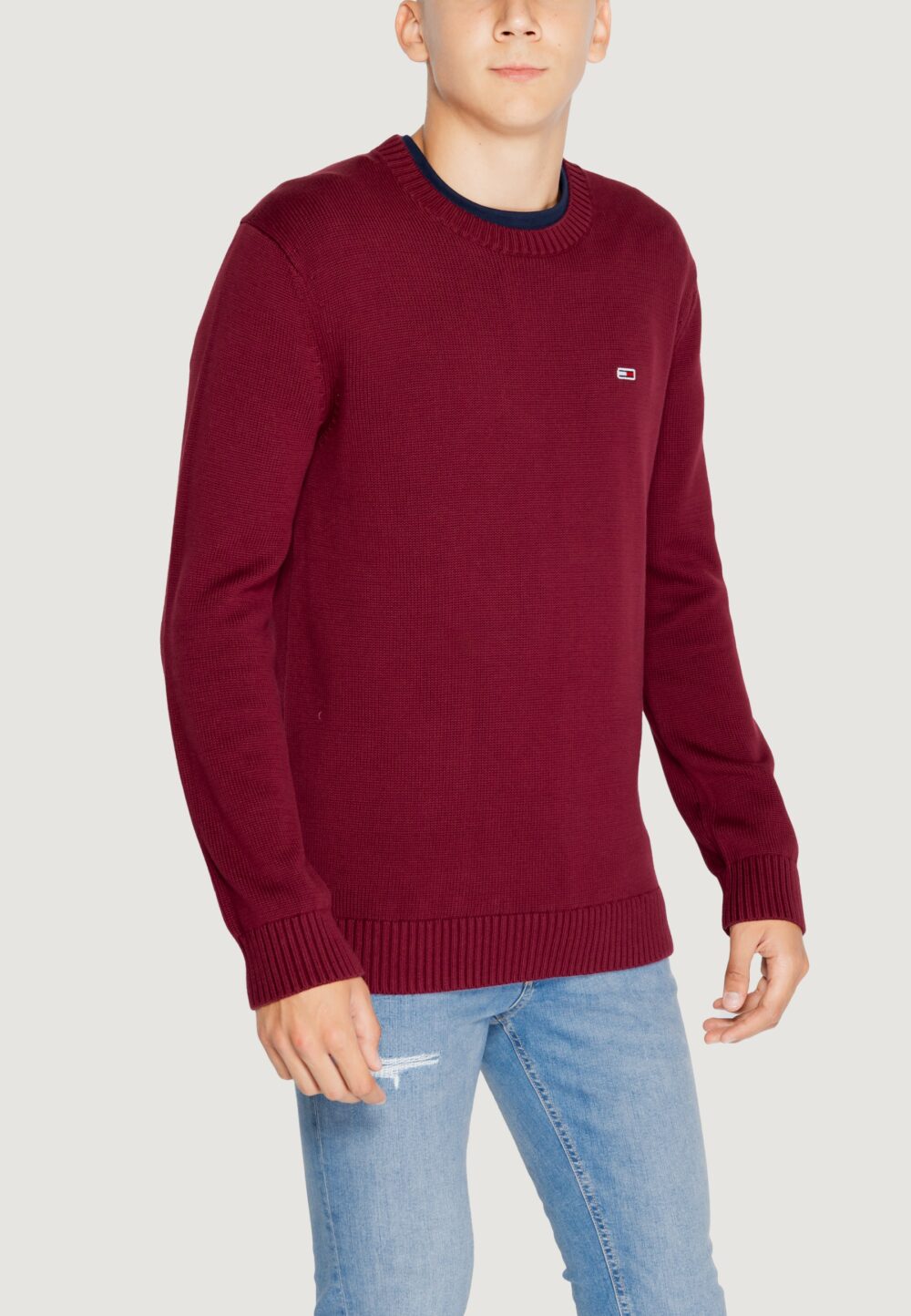 Maglione Tommy Hilfiger Jeans tjm essntls c-neck Bordeaux - Foto 4