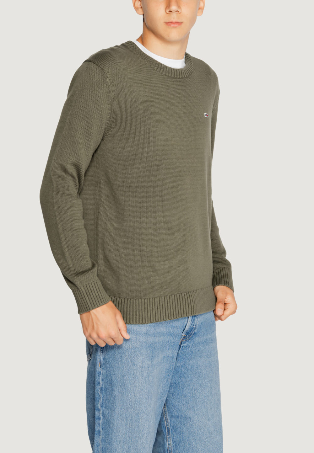 Maglione Tommy Hilfiger Jeans tjm essntls c-neck Verde - Foto 5