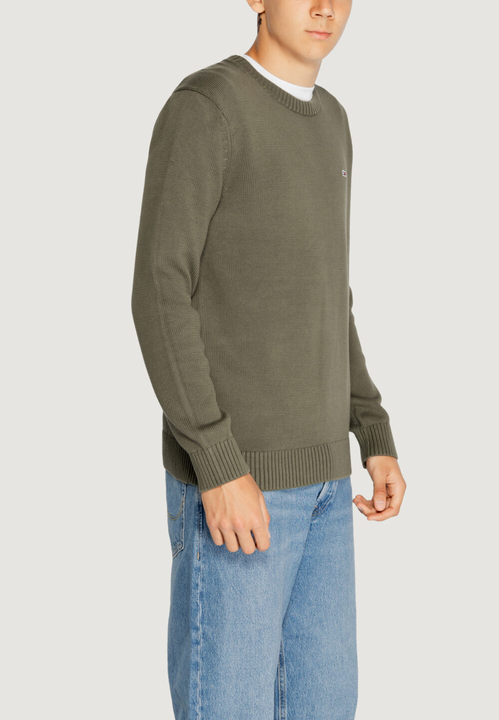 Maglione Tommy Hilfiger Jeans tjm essntls c-neck Verde - Foto 6