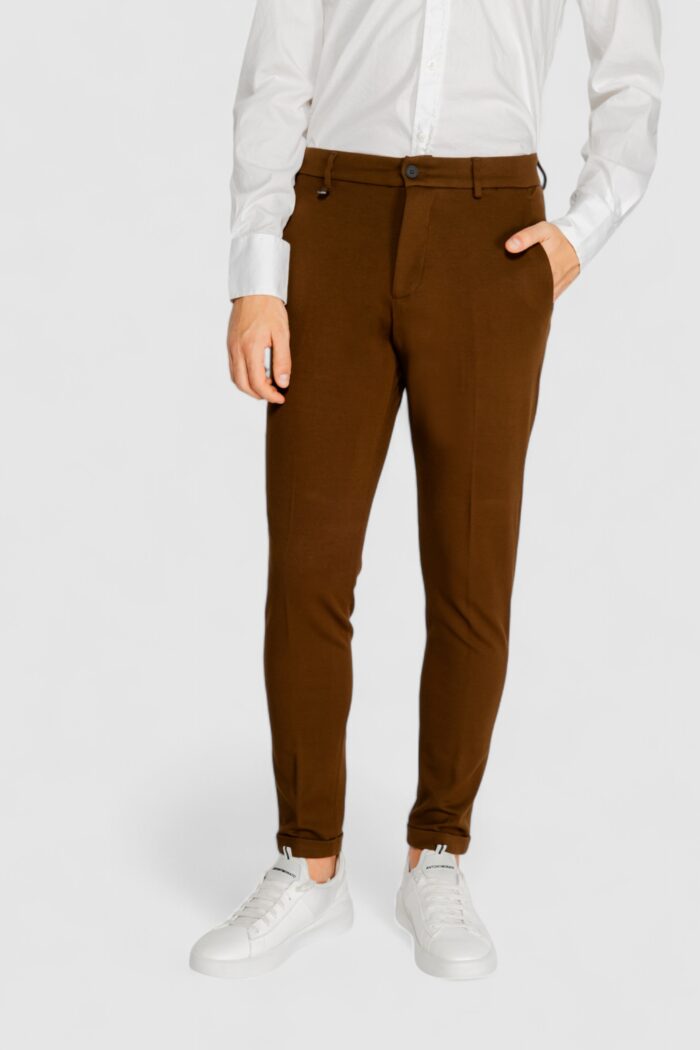 Pantaloni da completo Antony Morato ashe stretch twill Marrone