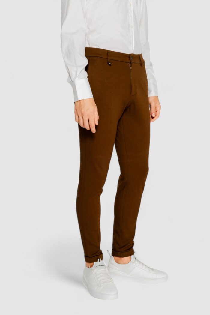 Pantaloni da completo Antony Morato ashe stretch twill Marrone