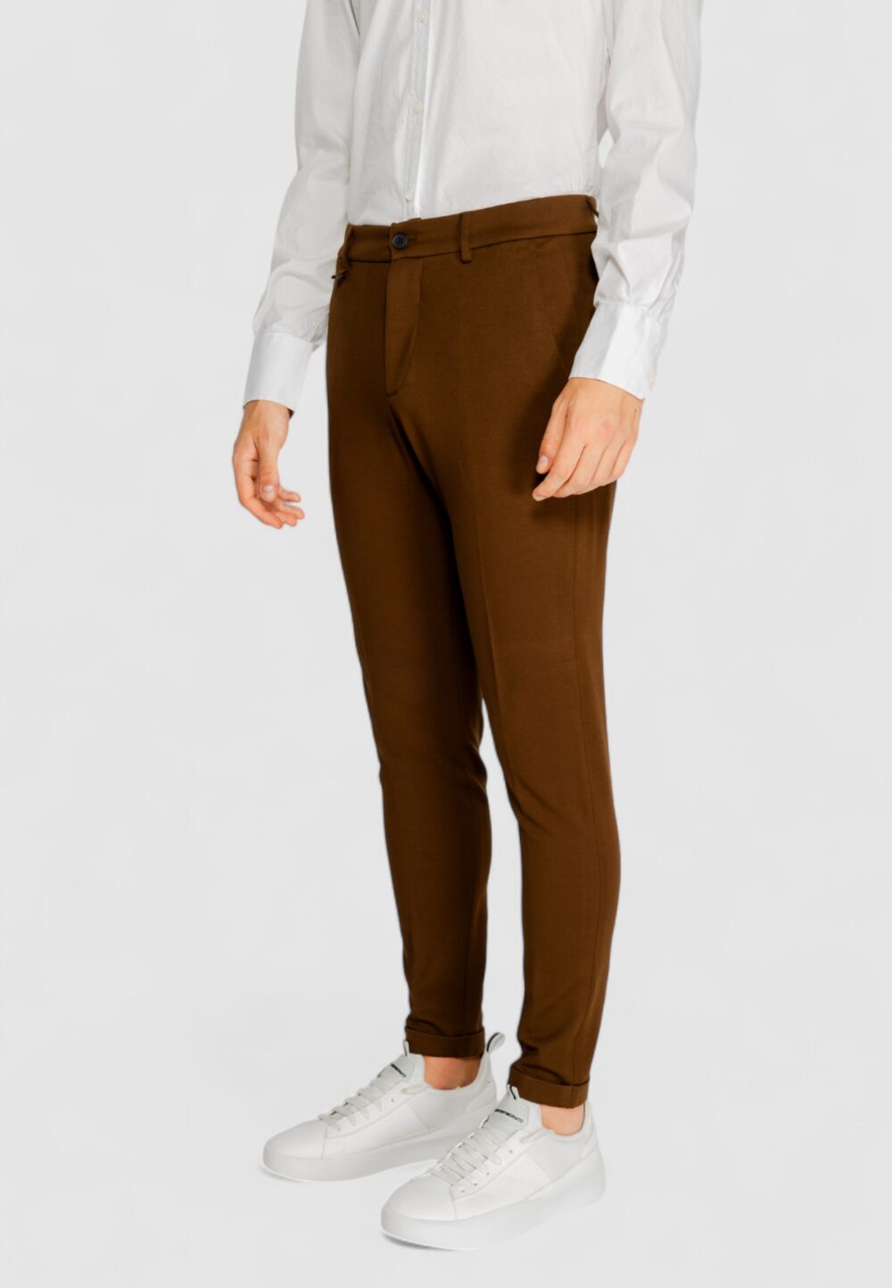 Pantaloni da completo Antony Morato ashe stretch twill Marrone - Foto 4