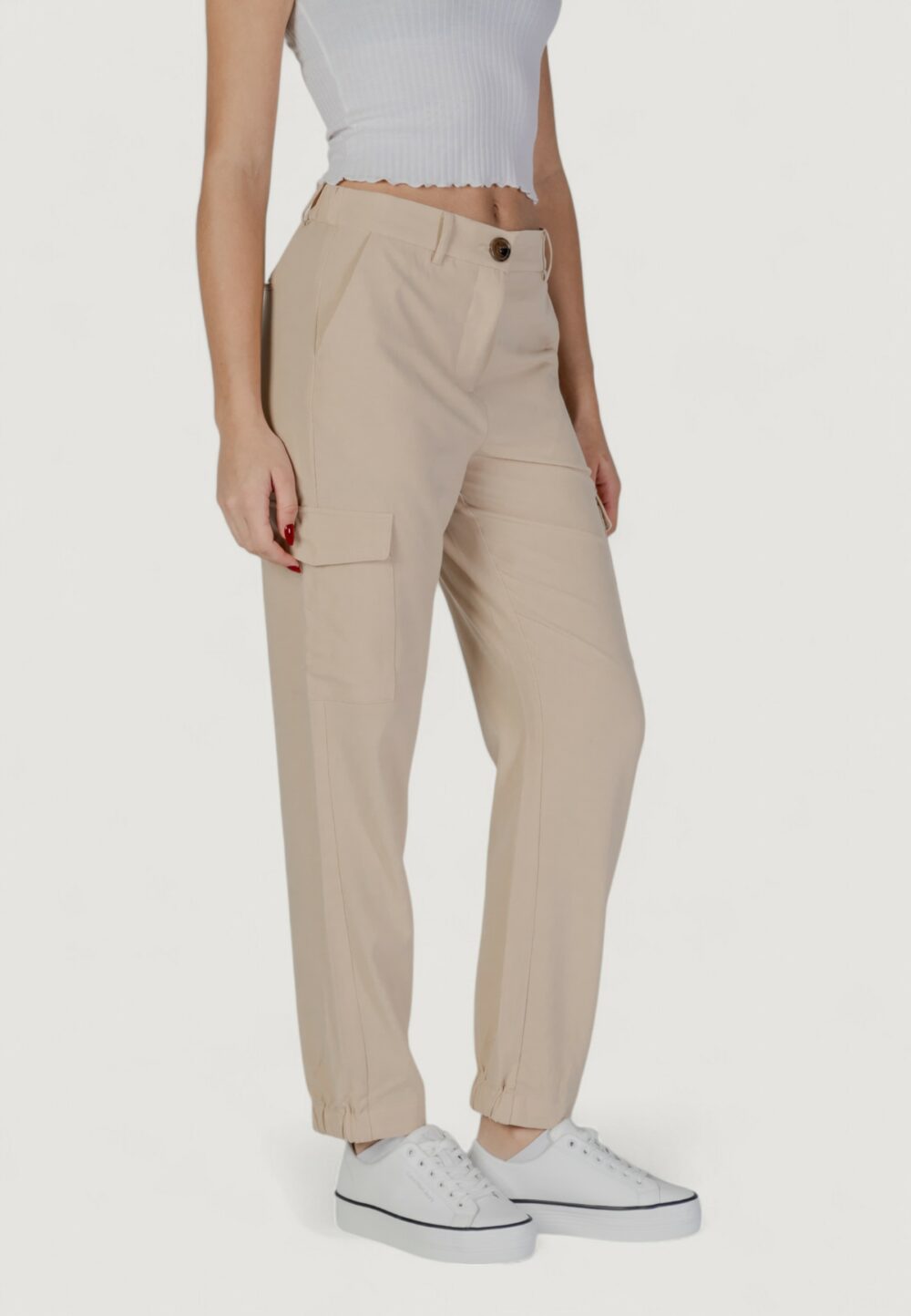 Pantaloni B.YOUNG bydanta cargo pants Beige chiaro - Foto 3