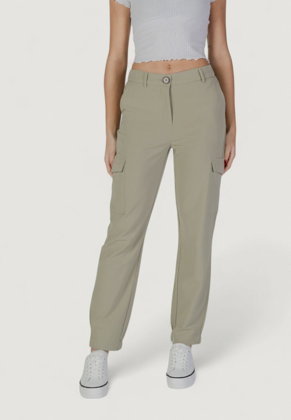 Pantaloni B.YOUNG bydanta cargo pants VERDE SALVIA - Foto 2