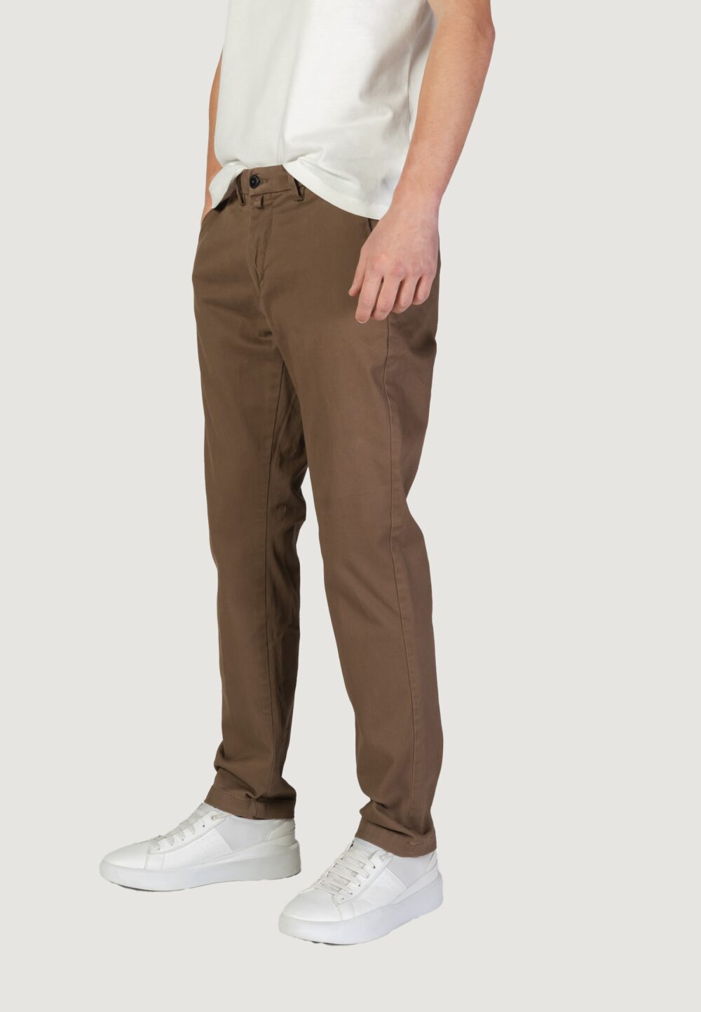 Pantaloni slim FASHION BRAND Marrone - Foto 4