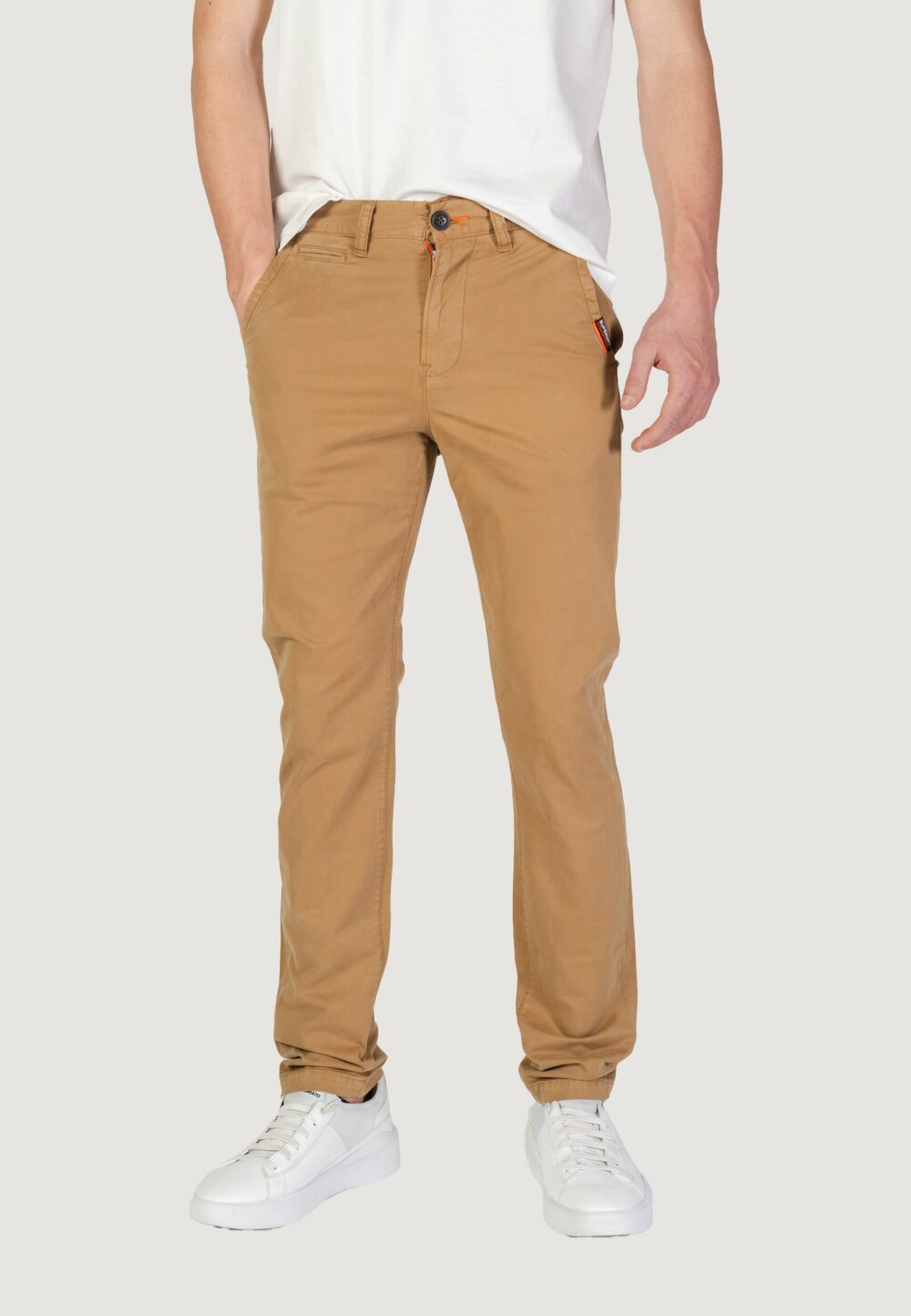 Pantaloni slim Superdry Beige - Foto 1