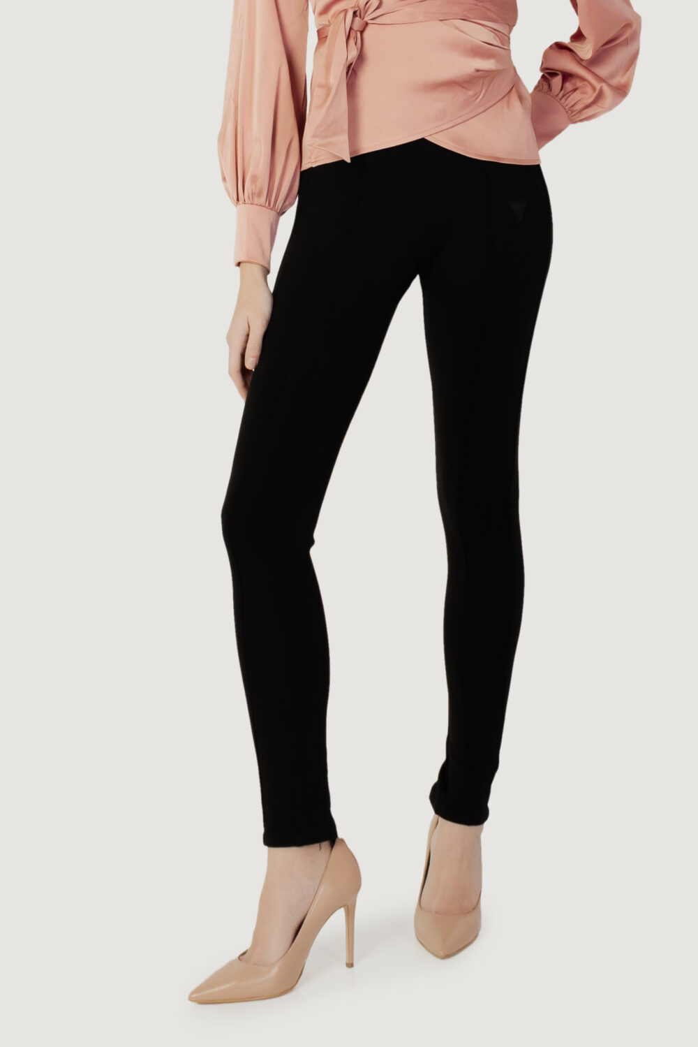 Pantaloni skinny Guess Active allie scuba legging pant Nero - Foto 1