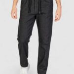 Pantaloni tapered HAMAKI-HO Nero - Foto 1