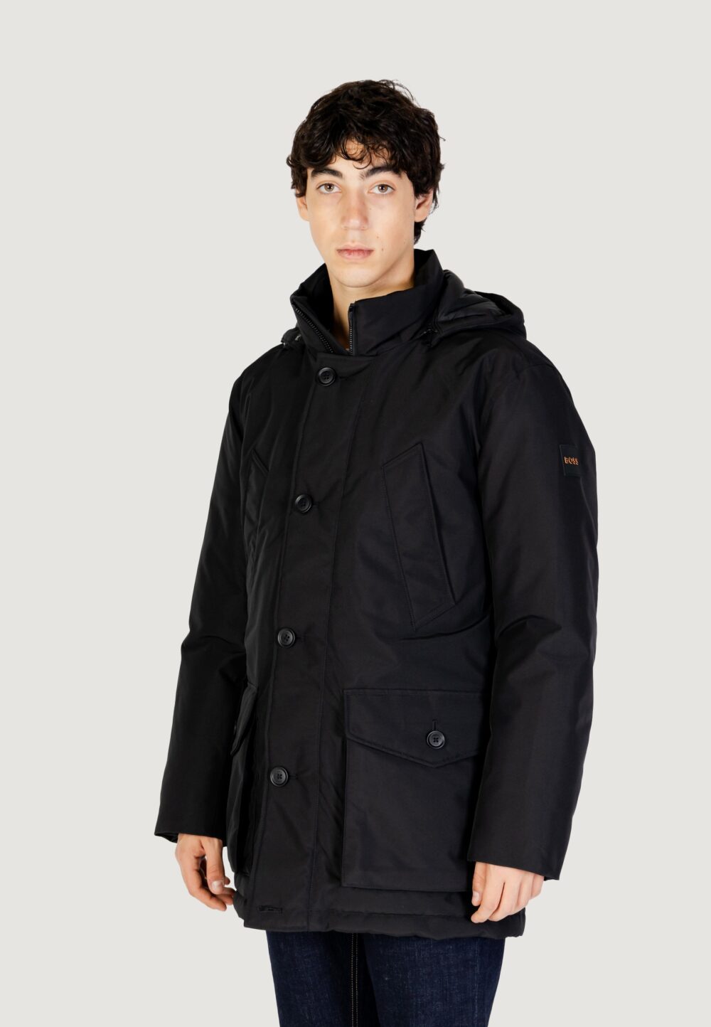 Parka Boss osiass 10240256 02 Nero - Foto 11