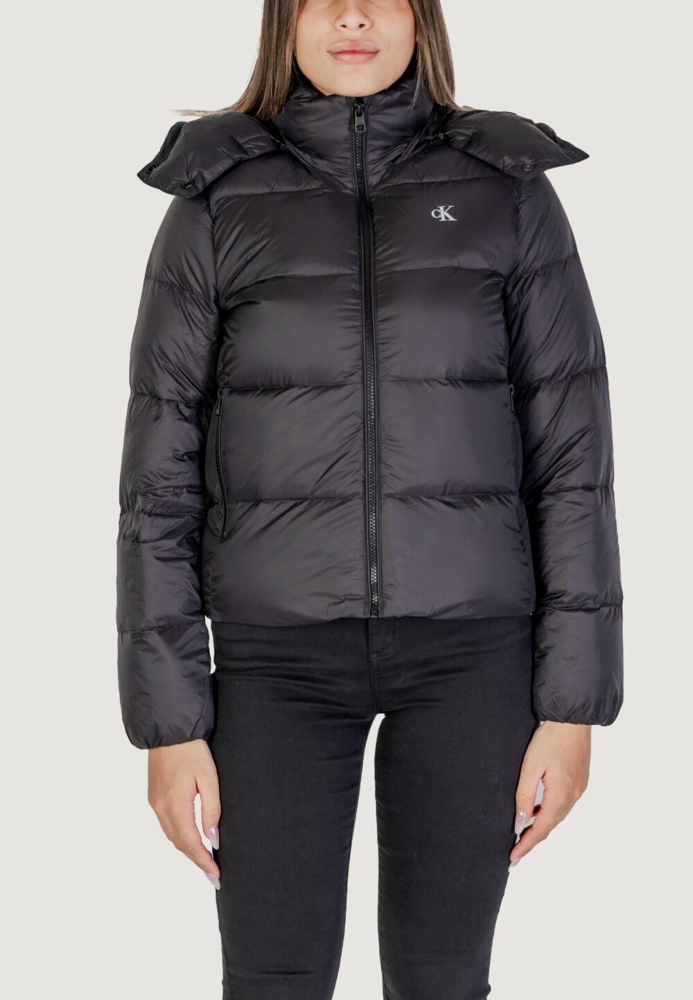 Piumino Calvin Klein Jeans mw down short puffer Nero - Foto 1