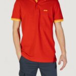 Polo manica corta Boss 10241663 Rosso - Giallo - Foto 1