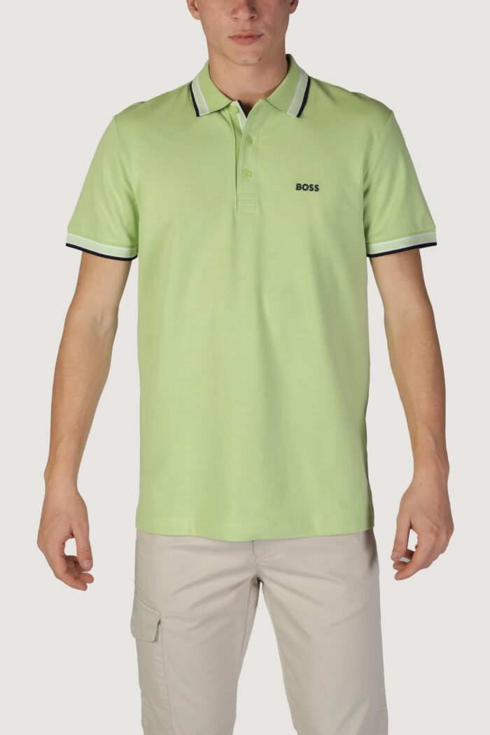 Polo manica corta Boss 10241663 Verde