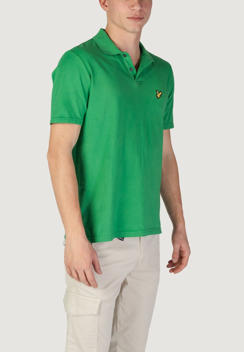 Polo manica corta Lyle & Scott Verde - Foto 3