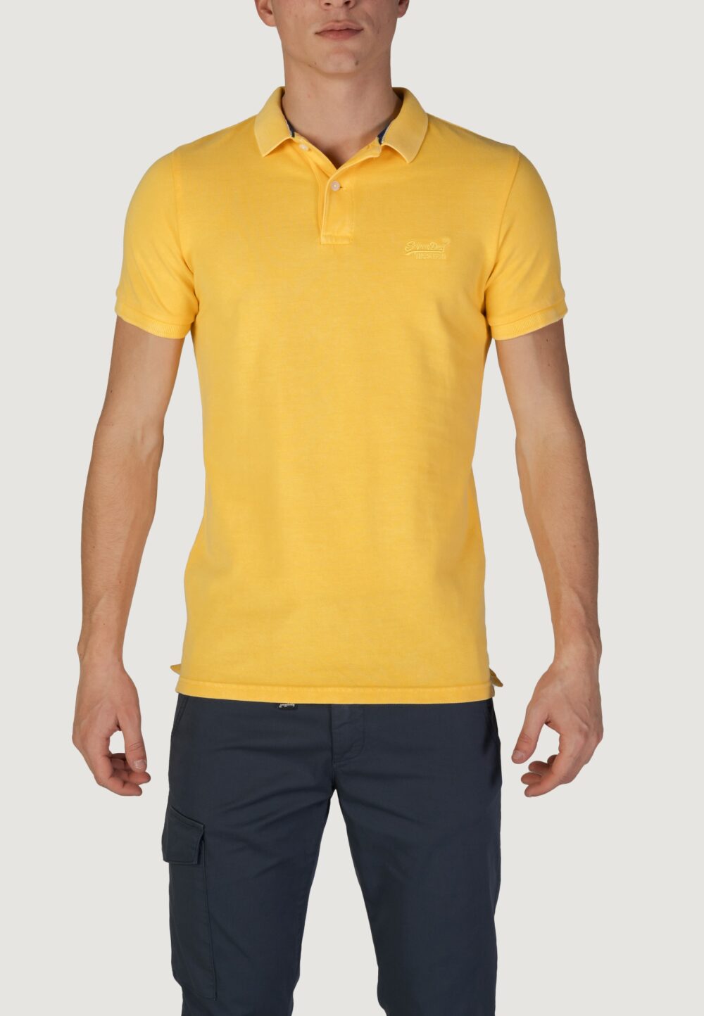 Polo manica corta Superdry Giallo - Foto 1