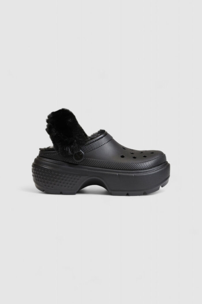 Sandali CROCS stomp lined clog Nero