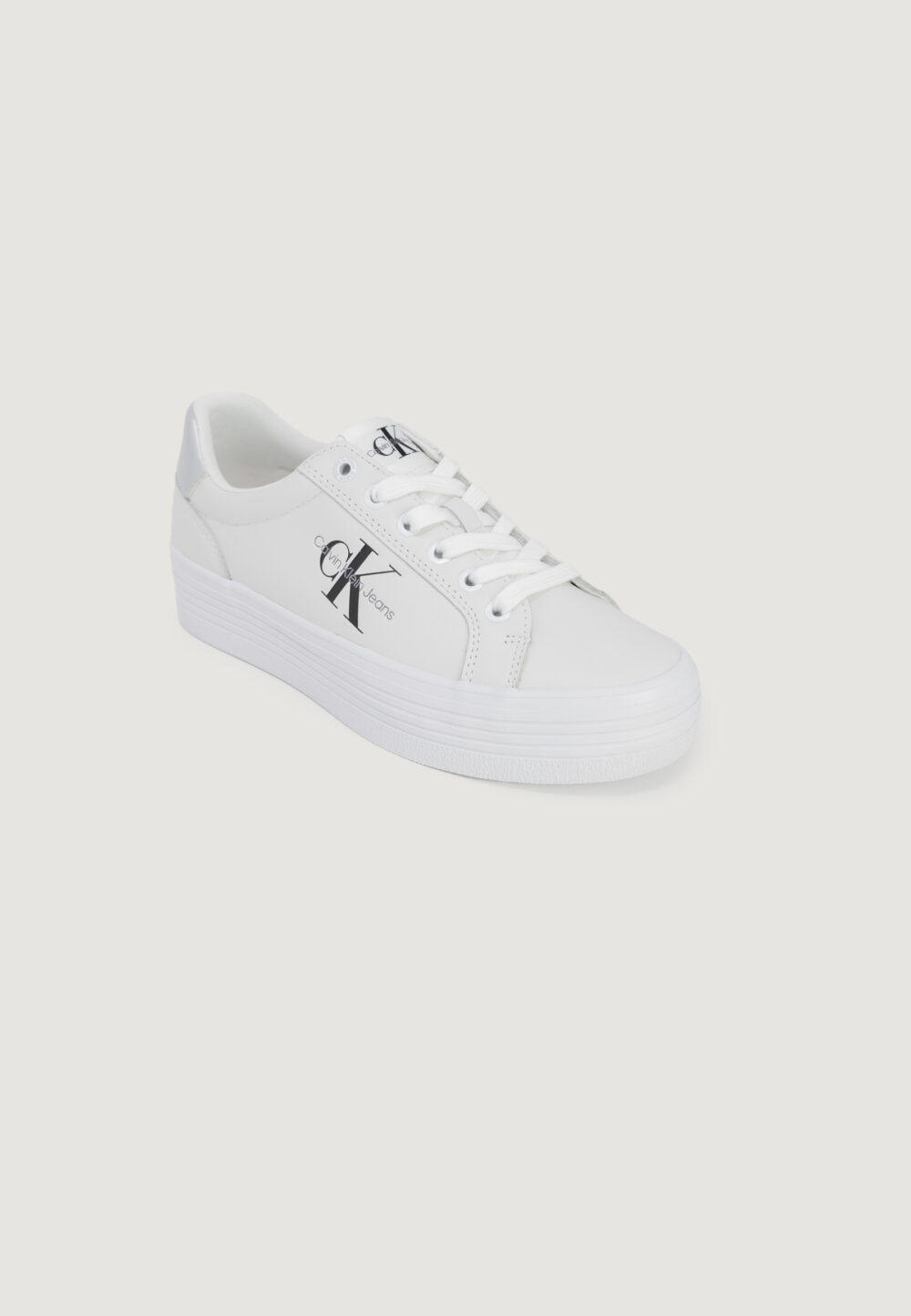 Sneakers Calvin Klein vulc flatform laceup Argento - Foto 2