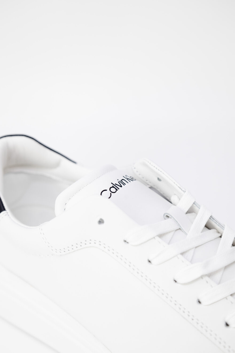 Sneakers Calvin Klein low top lace up lth Bianco - Foto 6