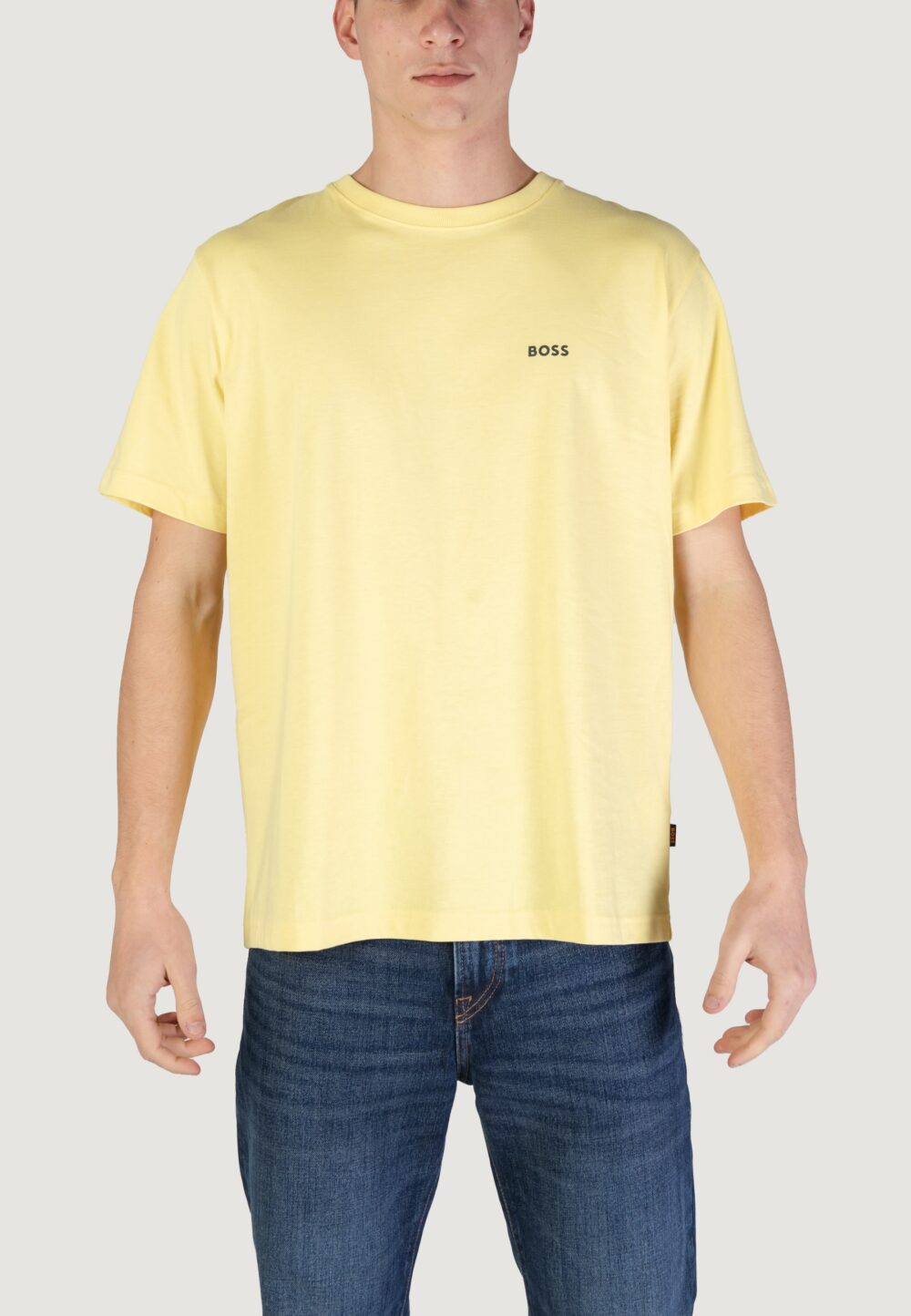 T-shirt Boss 10189487 Giallo - Foto 1