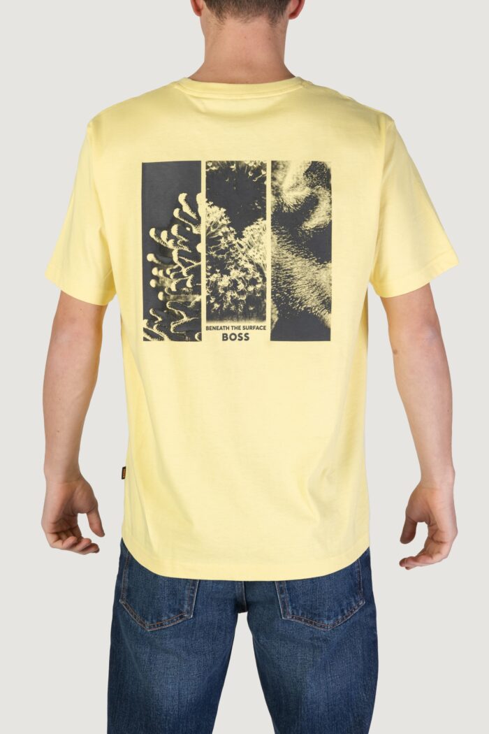 T-shirt Boss 10189487 Giallo