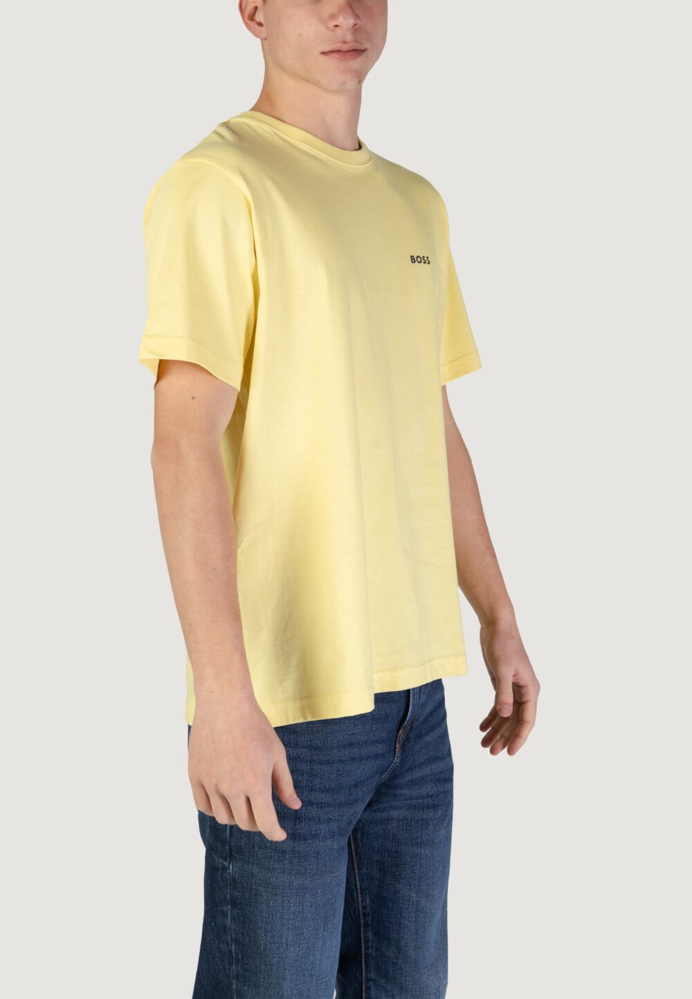 T-shirt Boss 10189487 Giallo - Foto 3