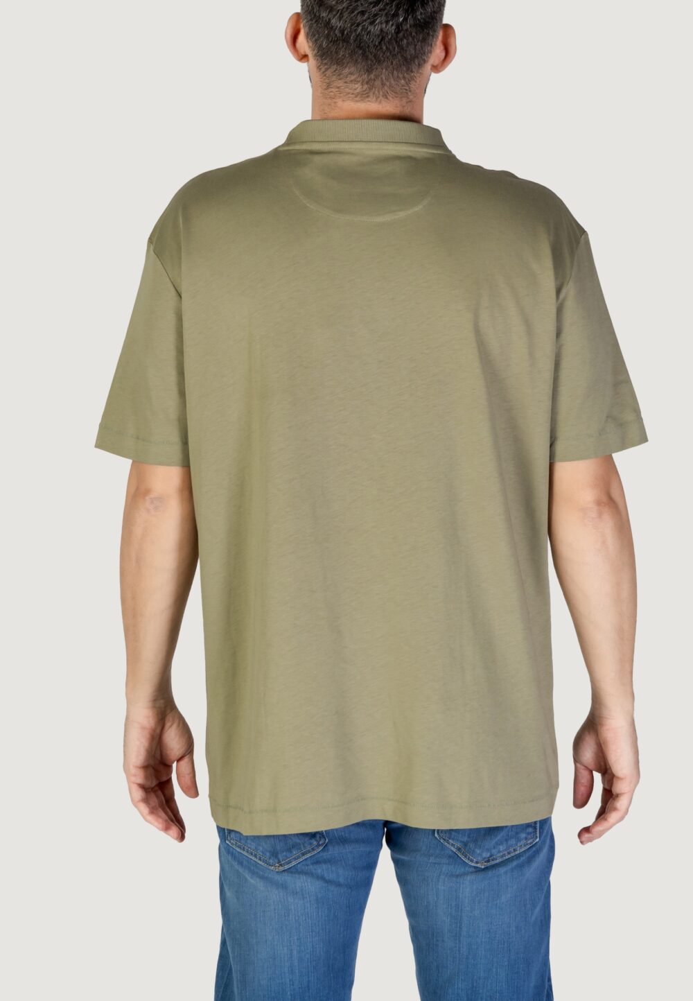 T-shirt Lyle & Scott Verde Oliva - Foto 2