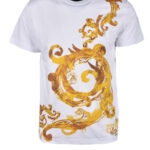 T-shirt Versace Jeans Couture BIANCO/GIALLO - Foto 1