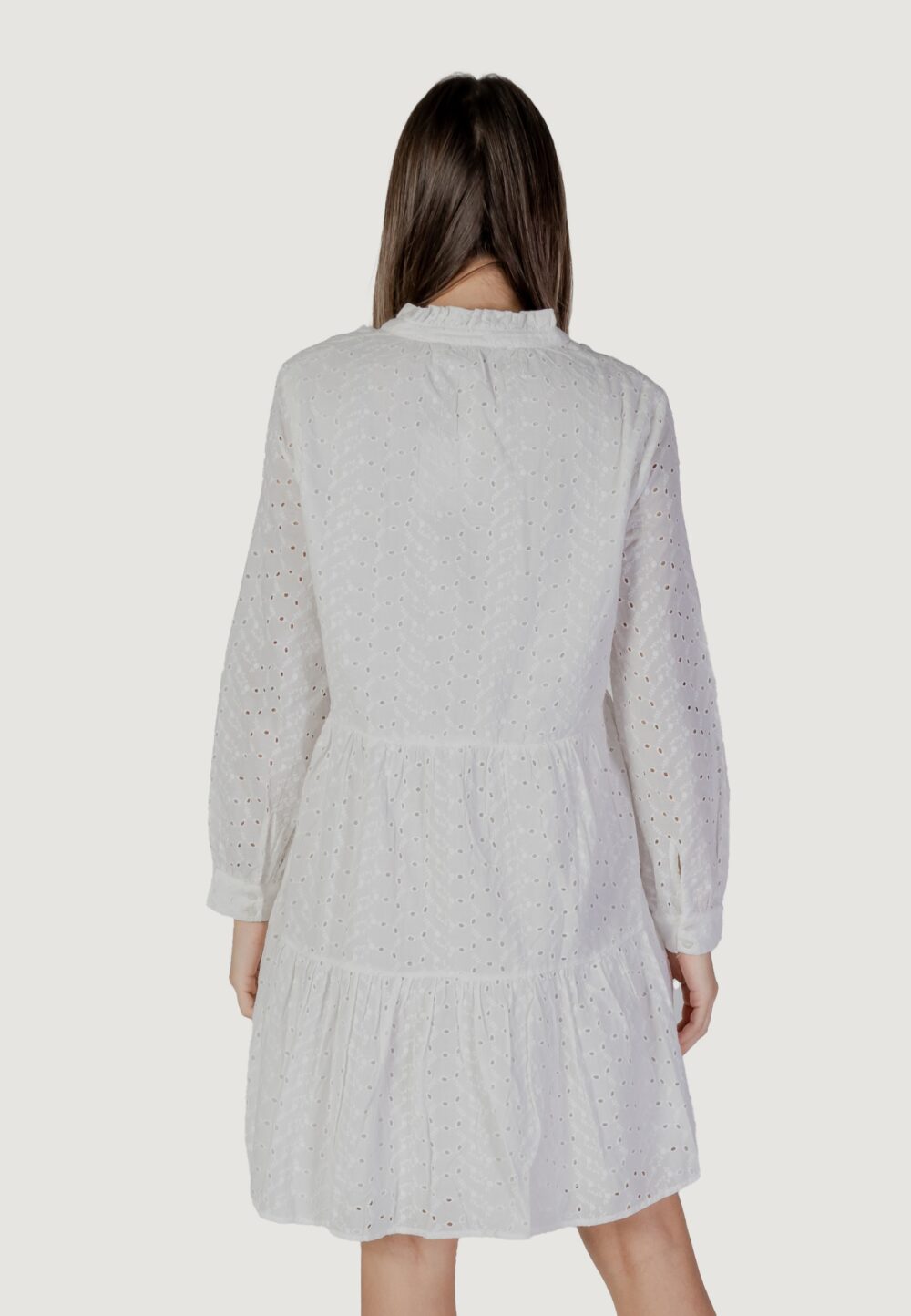 Vestito lungo B.YOUNG byisara dress Bianco - Foto 4