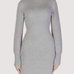 Vestito midi Jacqueline de Yong jdymagda l/s volume sleeve knt Grigio Chiaro - Foto 1