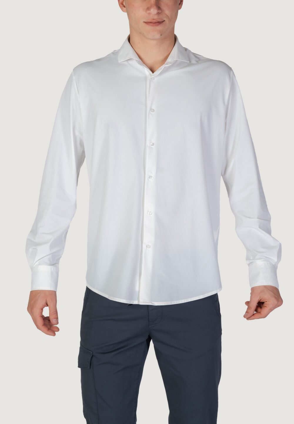 Camicia manica lunga FASHION BRAND Bianco - Foto 6