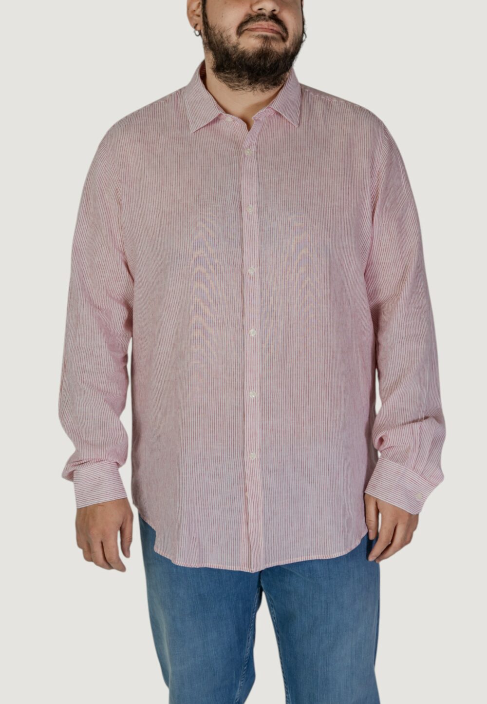 Camicia manica lunga FASHION BRAND Rosso - Foto 1