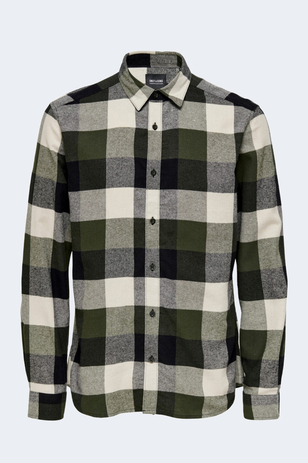 Camicia manica lunga Only & Sons onsgudmund ls 3t check shirt noos Verde Scuro - Foto 2