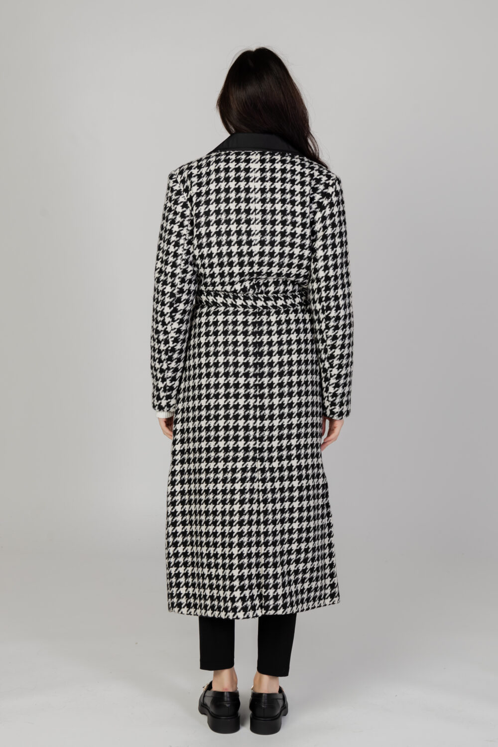 Cappotto Only onlnewrita houndtooth coat otw Nero - Foto 11