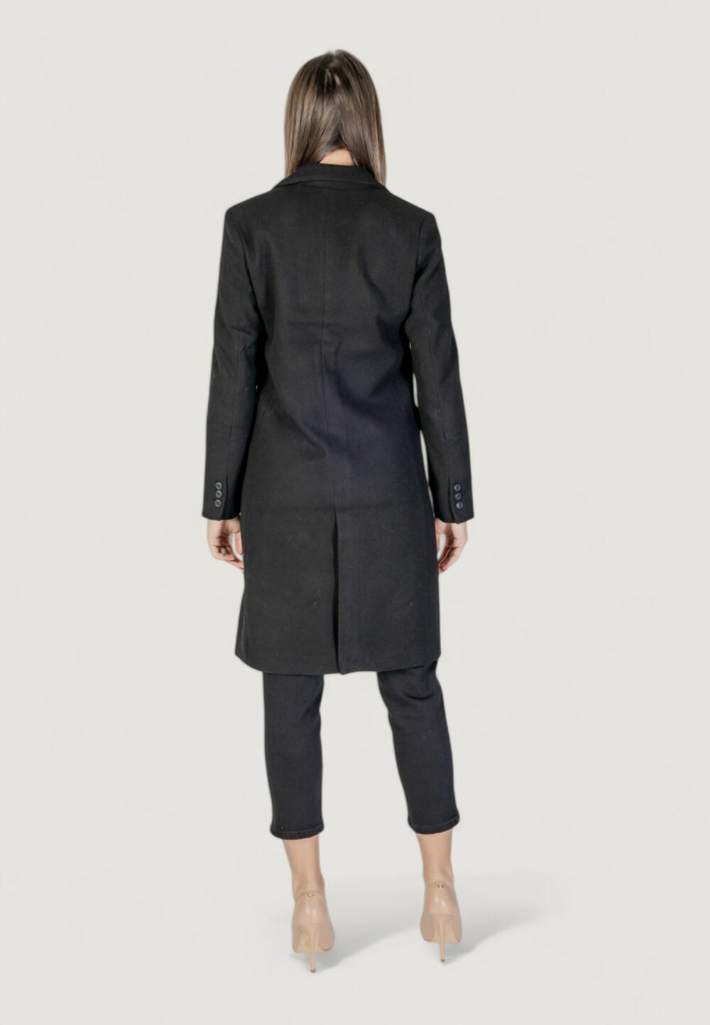 Cappotto Vero Moda vmfortunesara long coat ga boo Nero - Foto 4