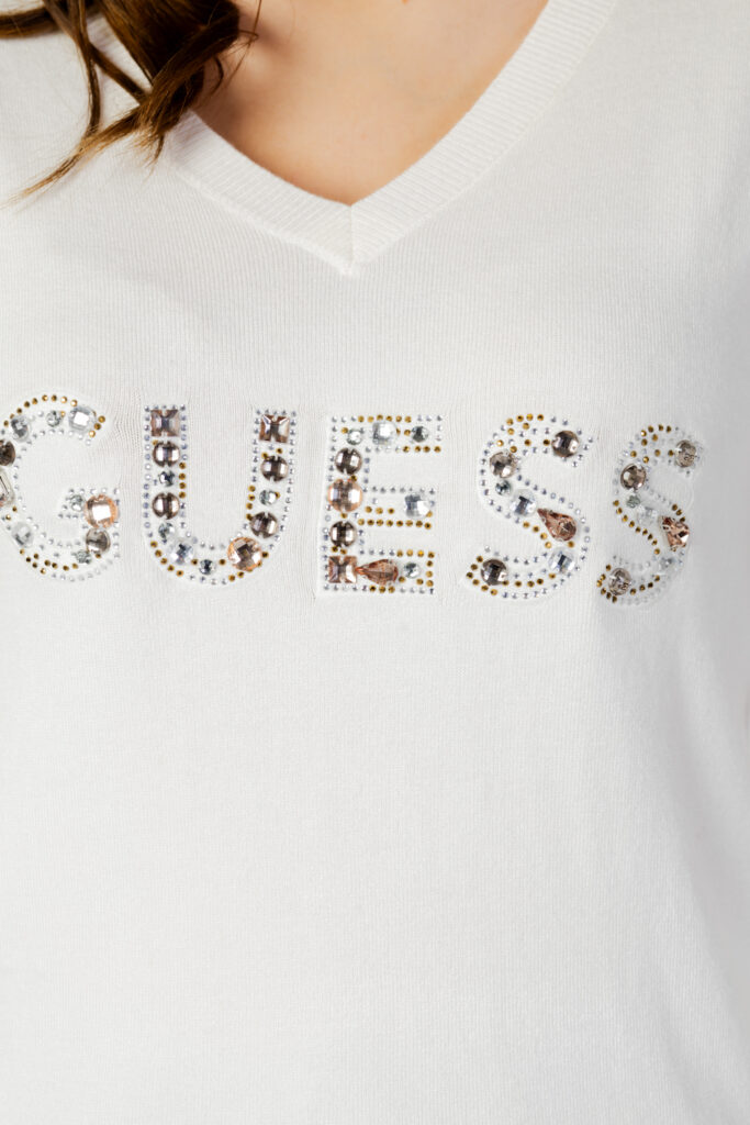 Maglia Guess hailey logo Bianco