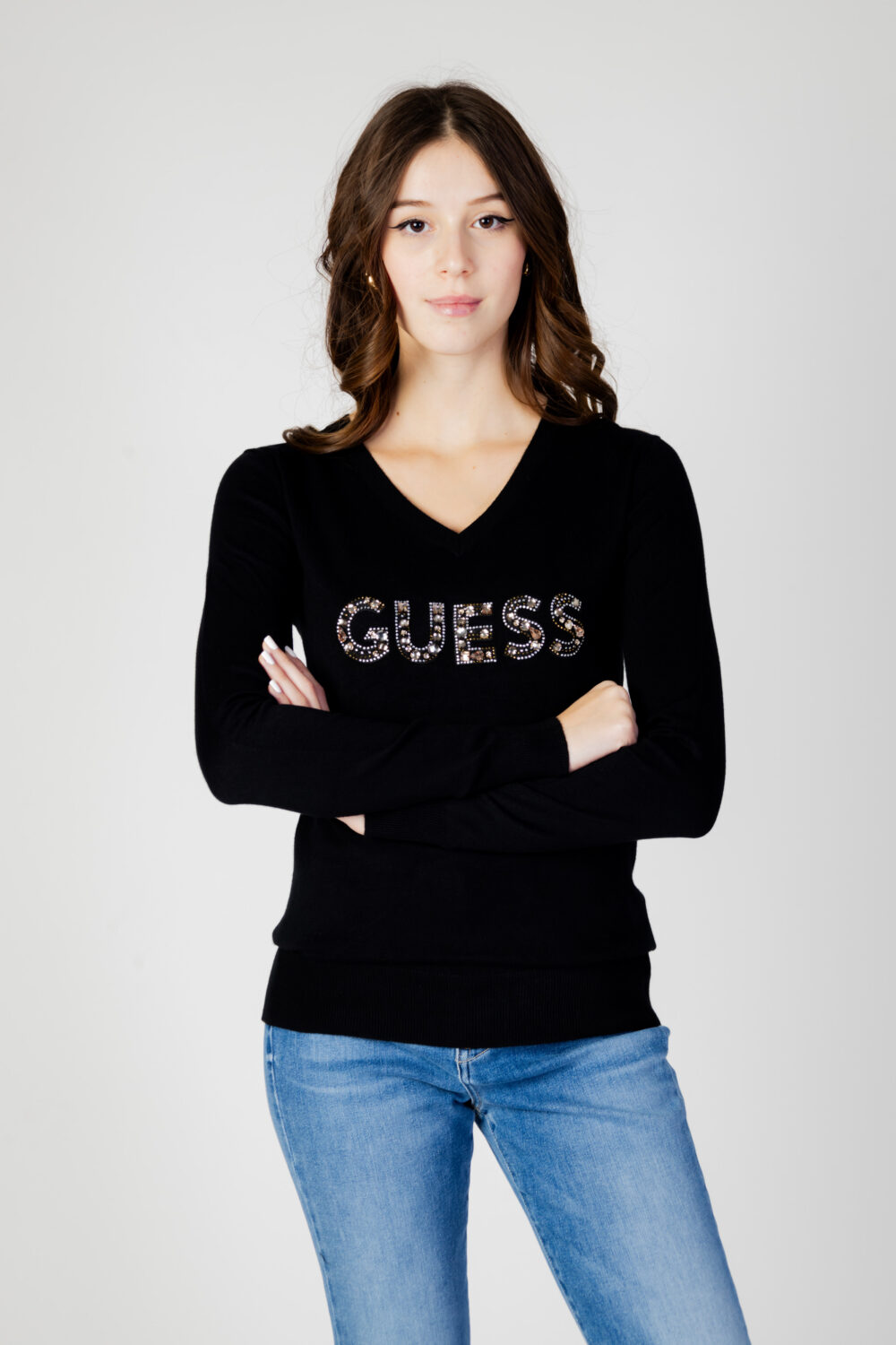 Maglia Guess hailey logo Nero - Foto 1