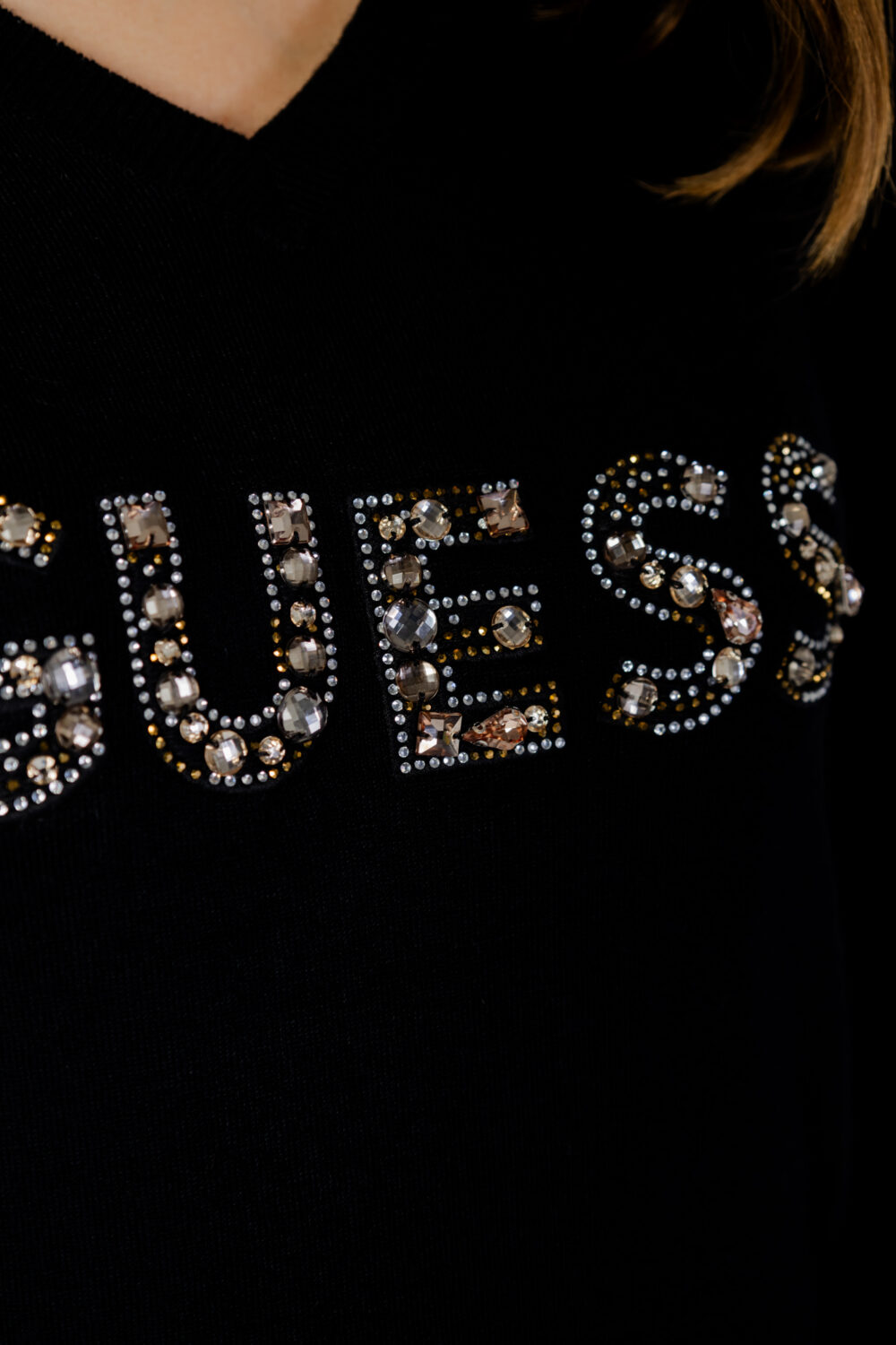 Maglia Guess hailey logo Nero - Foto 4