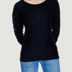 Maglia Guess maeve logo bat sleeve Nero - Foto 1