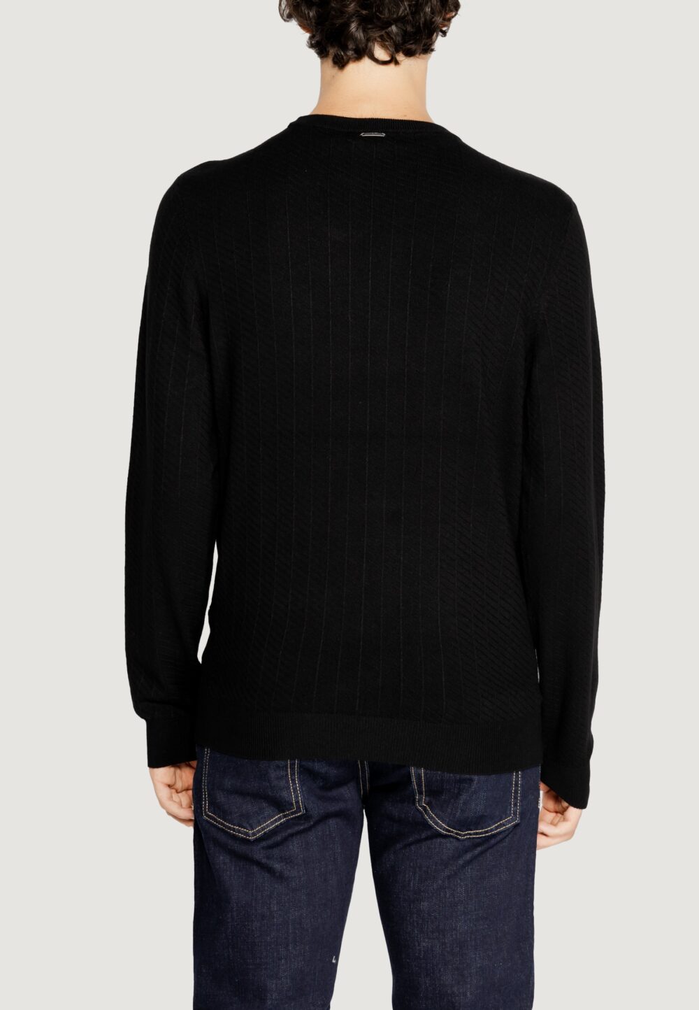 Maglione Antony Morato viscosa blend yarn 3d Nero - Foto 3