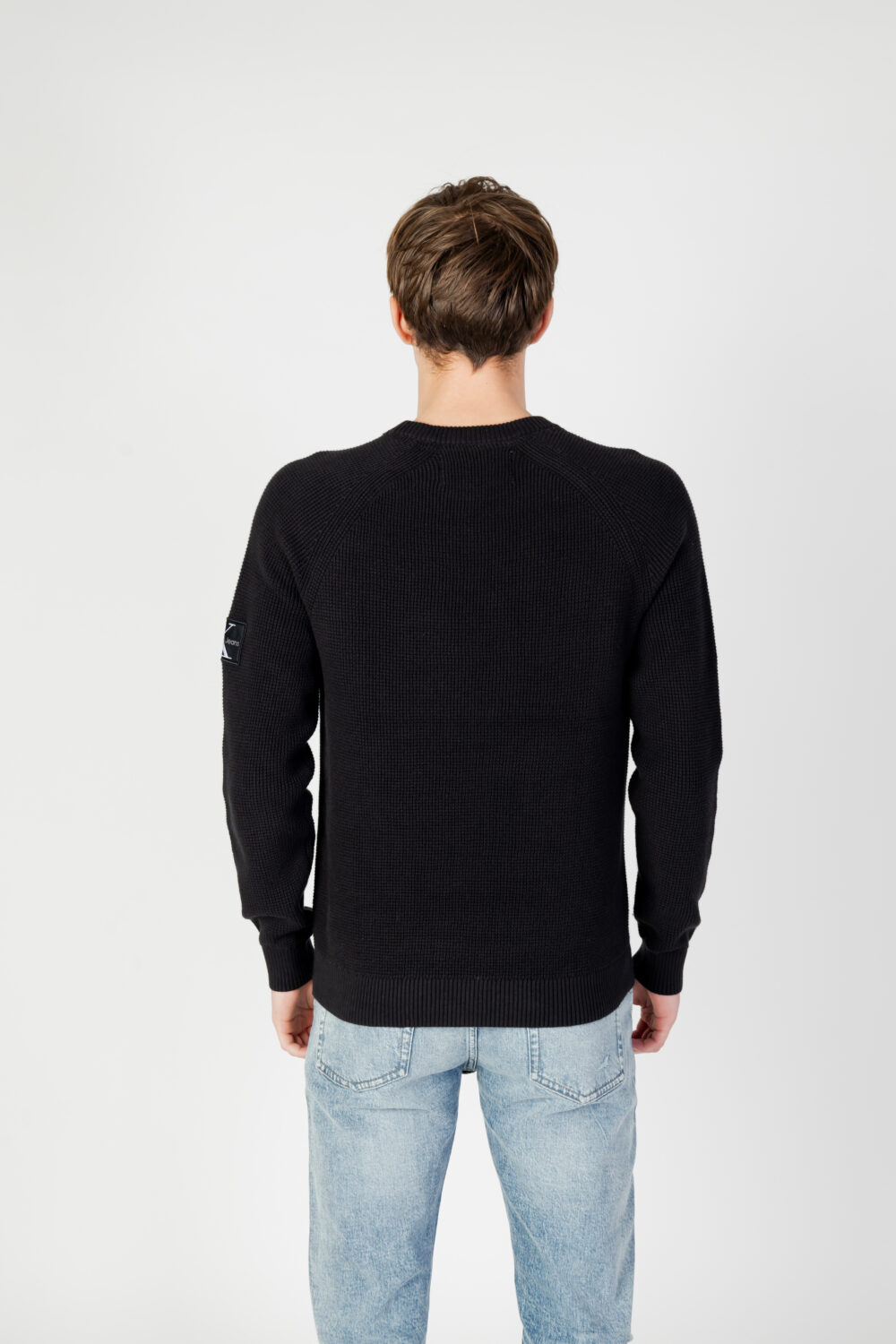 Maglione Calvin Klein Jeans badge easy Nero - Foto 4