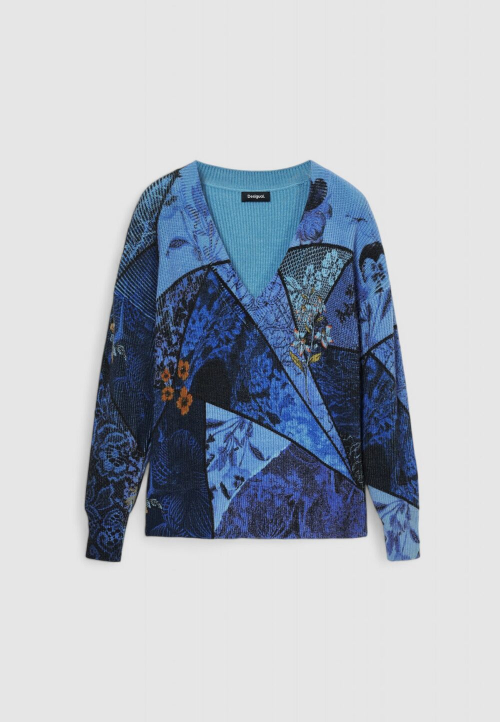 Maglione Desigual jers_ocean Viola - Foto 1